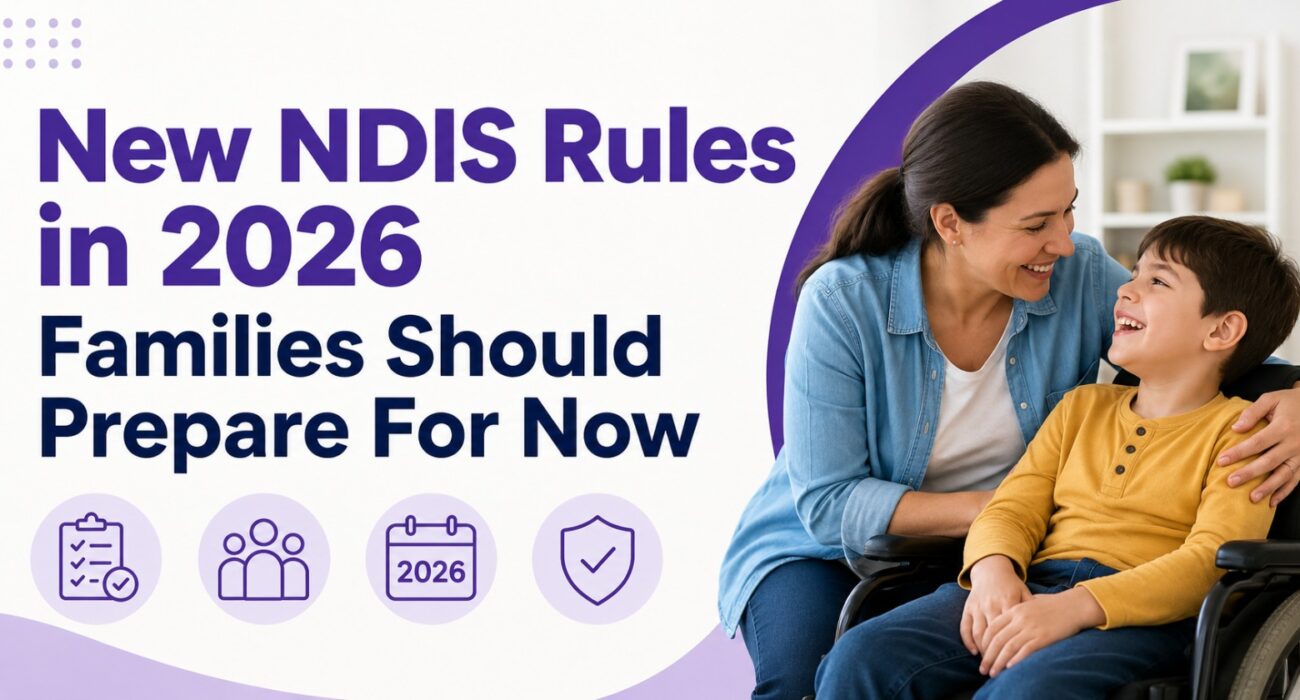 NDIS participant and support worker discussing new disability support changes in Australia for 2026